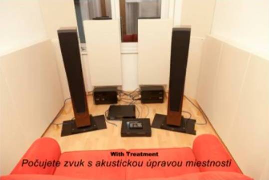 Treated and Untreated Listening Room