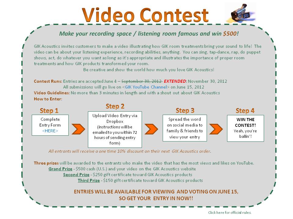 Enter Our Video Contest and You Could Win $500