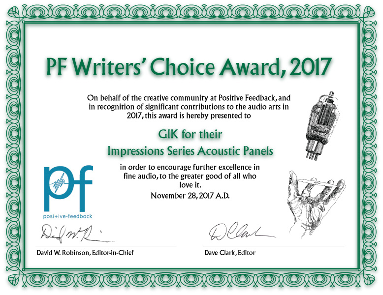 Positive Feedback 2017 Writer’s Choice Award