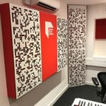 Abbey Road Institute Studio S6 GIK Acoustics Art Panels Alpha Series Panels and Corner CT Alpha Bass Trap