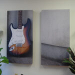 GIK Acoustics acoustic art panels on wall diptych